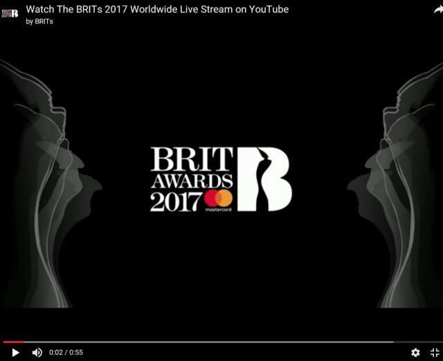 Ζωντανά στο YouTube τα Βρετανικά Μουσικά Βραβεία
