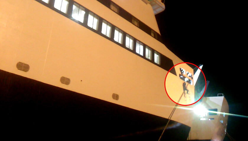 Λέσβος: Πρόσφυγας σκαρφάλωσε στον κάβο για να μπει σε πλοίο
