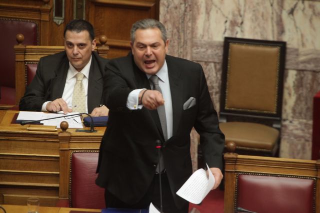 Καμμένος προς Θεοχαρόπουλο: «Κάτσε κάτω ρε!»