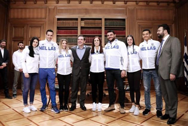 Στο Μέγαρο Μαξίμου η ελληνική αποστολή του στίβου