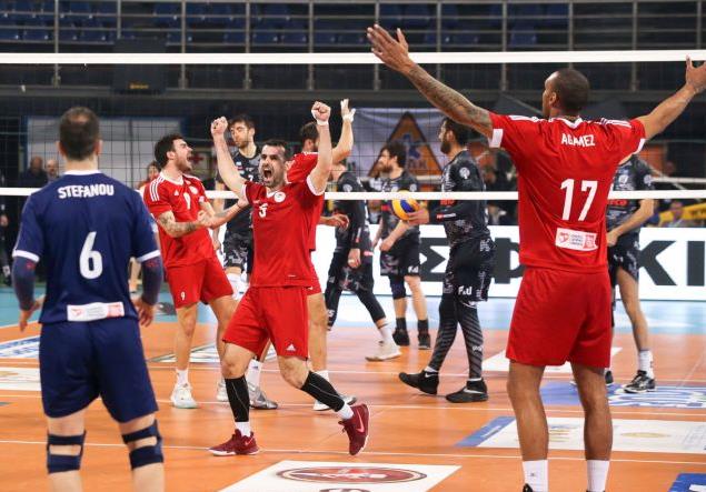 Ο Ολυμπιακός 3-1 σετ τον ΠΑΟΚ και παίζει τελικό με την Κηφισιά