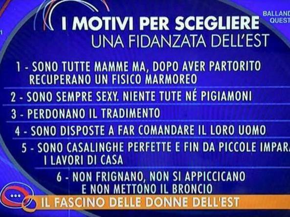 Ιταλία: Συγγνώμη από τη RAI για τις «αρραβωνιαστικές εξ’ Aνατολής»