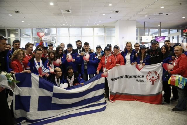 Θερμή υποδοχή στην ομάδα των Χειμερινών Special Olympics