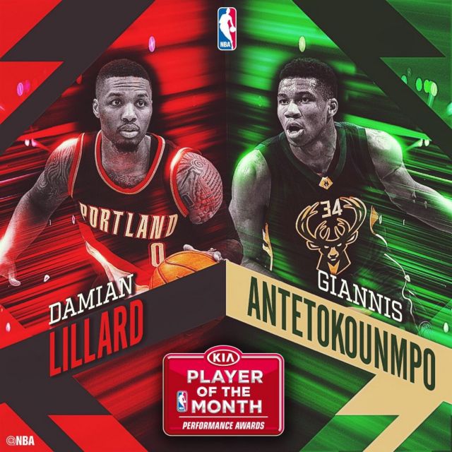 Για πρώτη φορά MVP του μήνα ο Αντετοκούνμπο