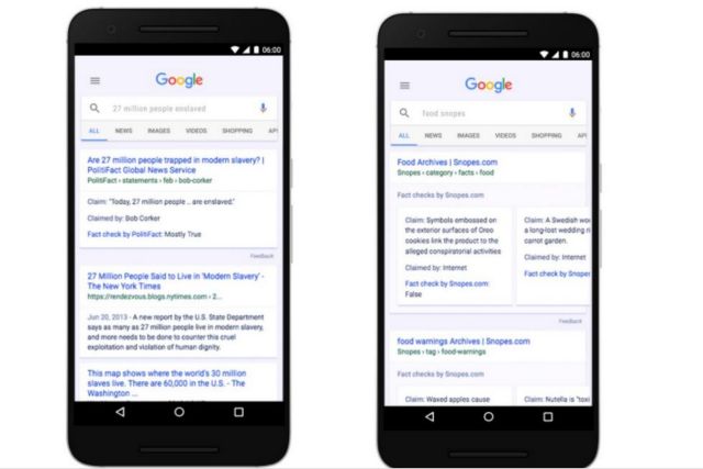 «Εξακρίβωση Πληροφοριών» στα Google Search και στο Google News