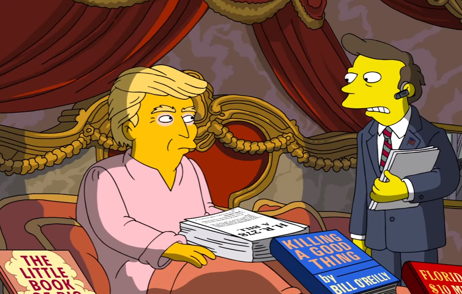 Οι Simpsons σχολιάζουν τις 100 ημέρες Τραμπ στον Λευκό Οίκο