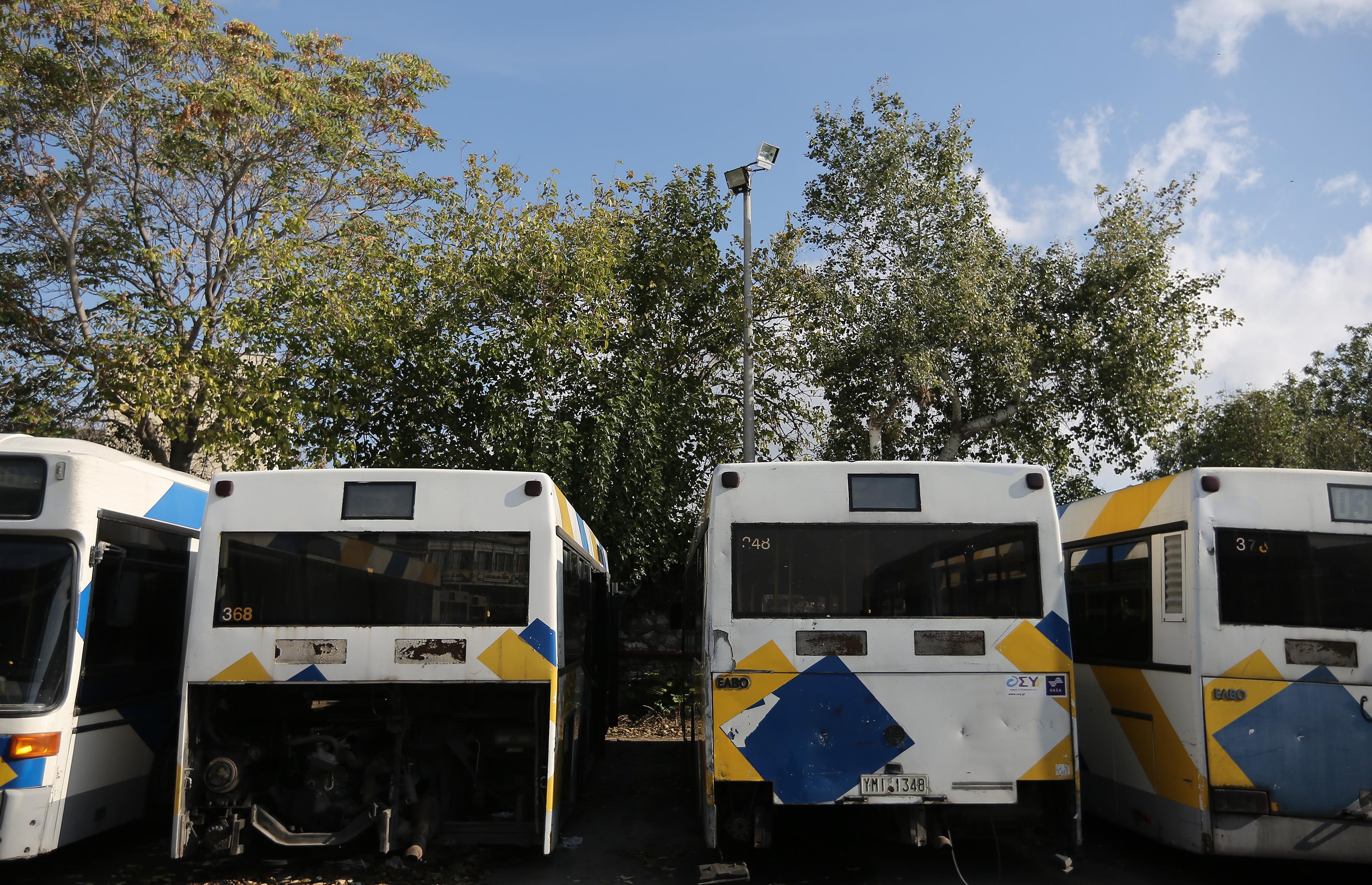 Στάση εργασίας στα λεωφορεία