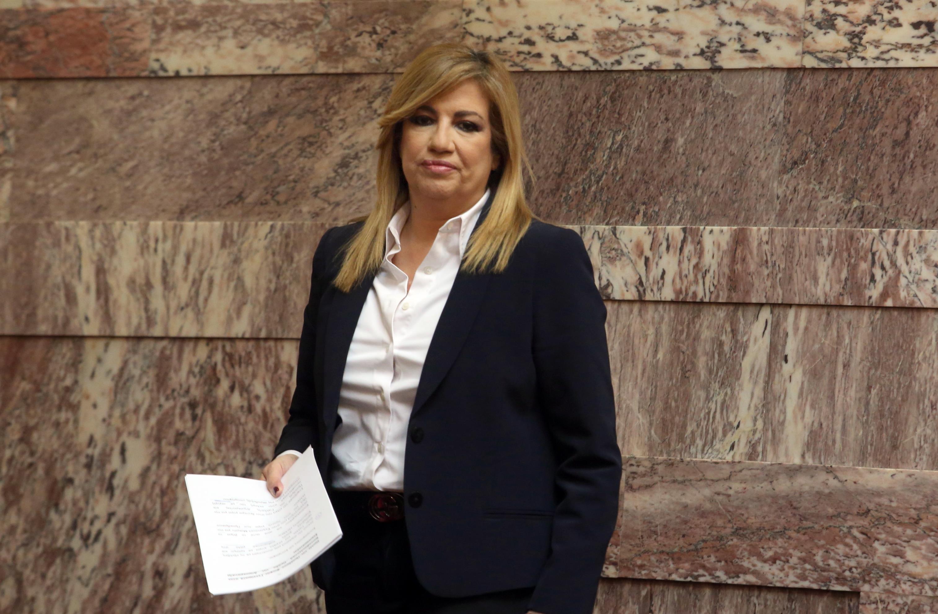 Ενημέρωση της Βουλής για τα μέτρα ζητεί η Φώφη Γεννηματά