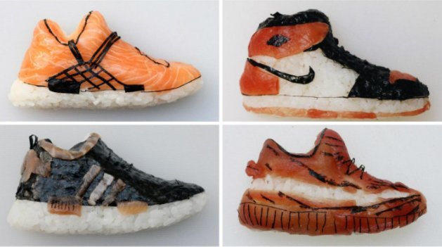 Ιταλός σεφ φτιάχνει παπούτσια από σούσι