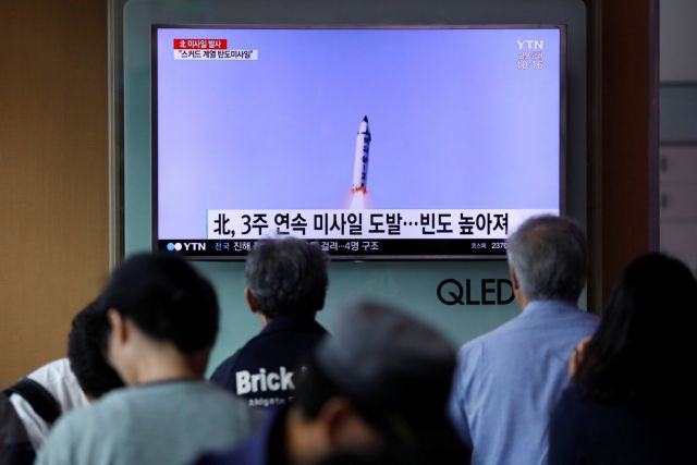 Τρίτη πυραυλική δοκιμή σε λιγότερο από μήνα από τη Β.Κορέα