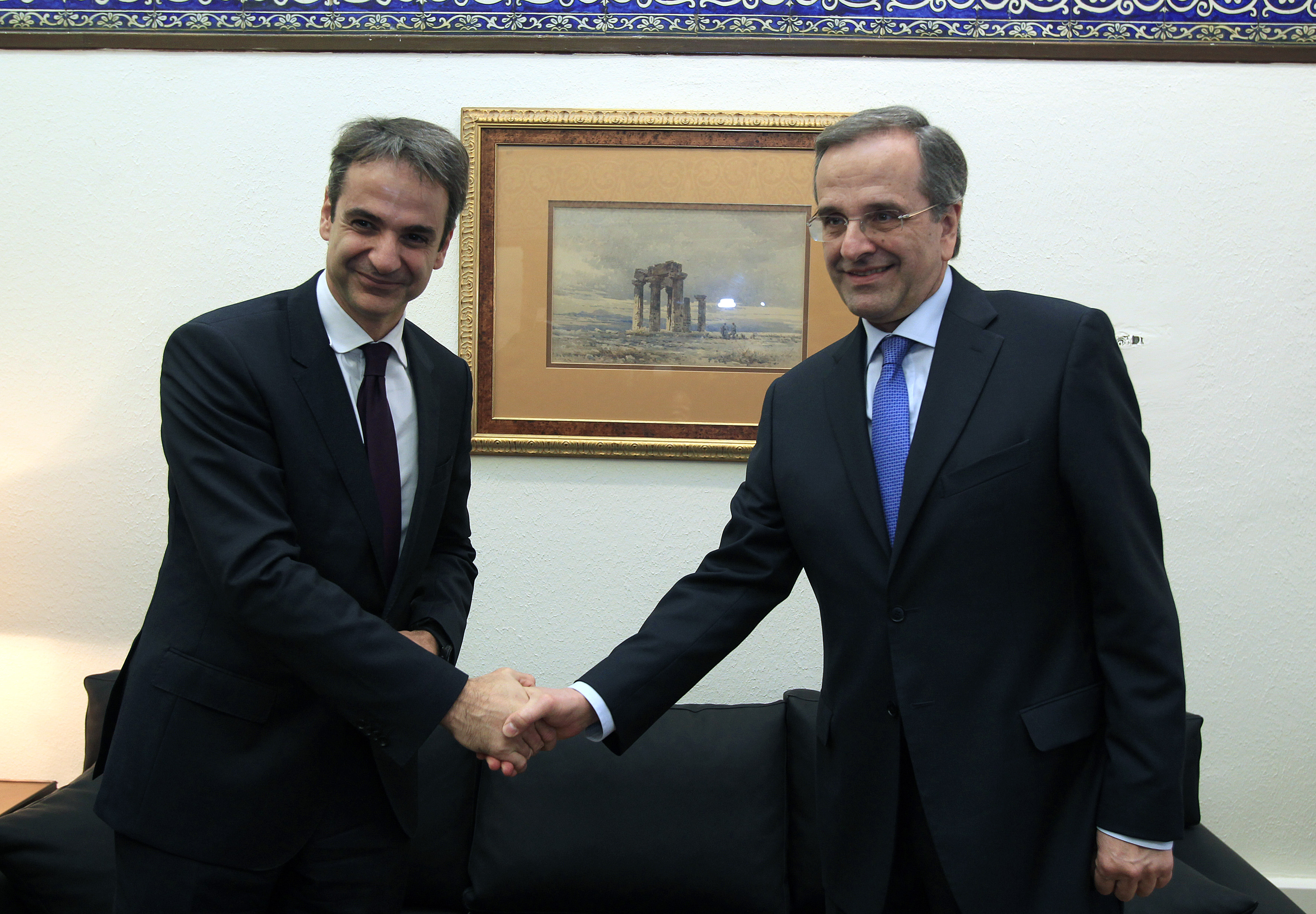 Συνάντηση Μητσοτάκη – Σαμάρα το μεσημέρι στην Πειραιώς