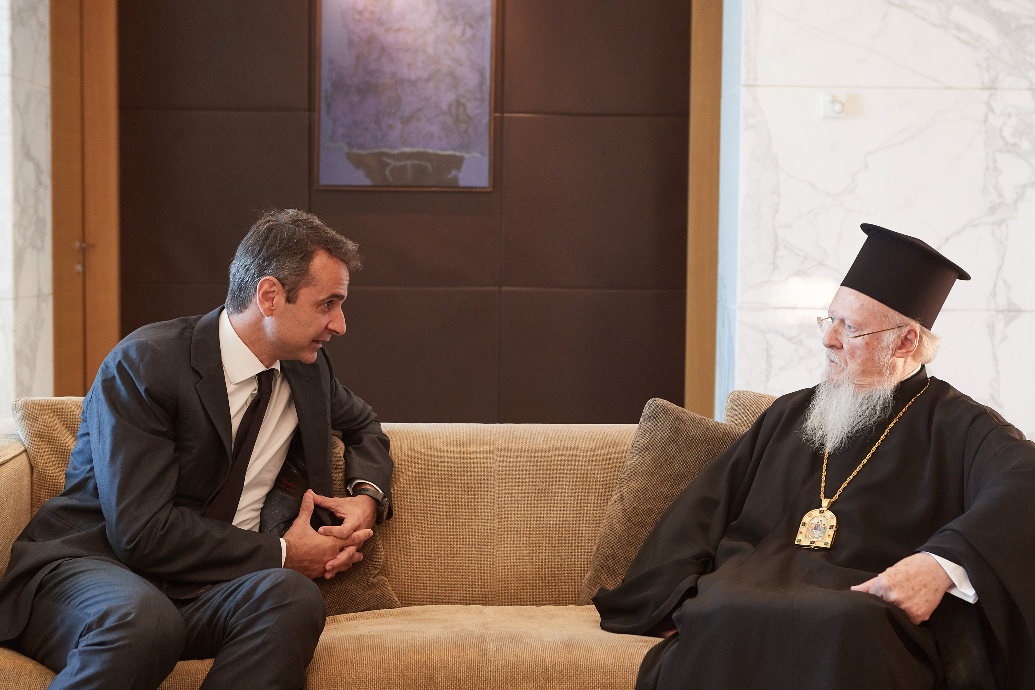 Οι σχέσεις ΕΕ – Τουρκίας στο επίκεντρο της συνάντησης Μητσοτάκη – Βαρθολομαίου