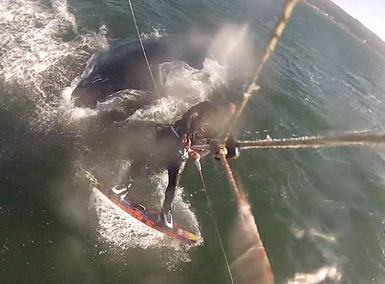Βίντεο: Όταν ένας kitesurfer περνά πάνω από μία φάλαινα