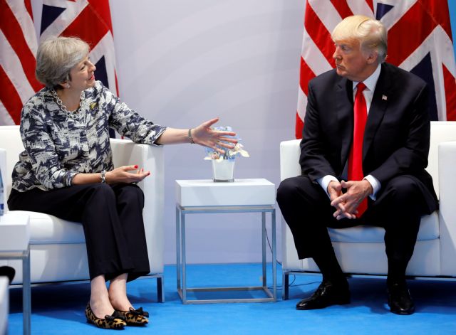 Το 2018 η πολυσυζητημένη επίσκεψη Τραμπ στη Βρετανία