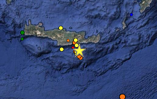 Σεισμός 5,3 βαθμών στην Ιεράπετρα