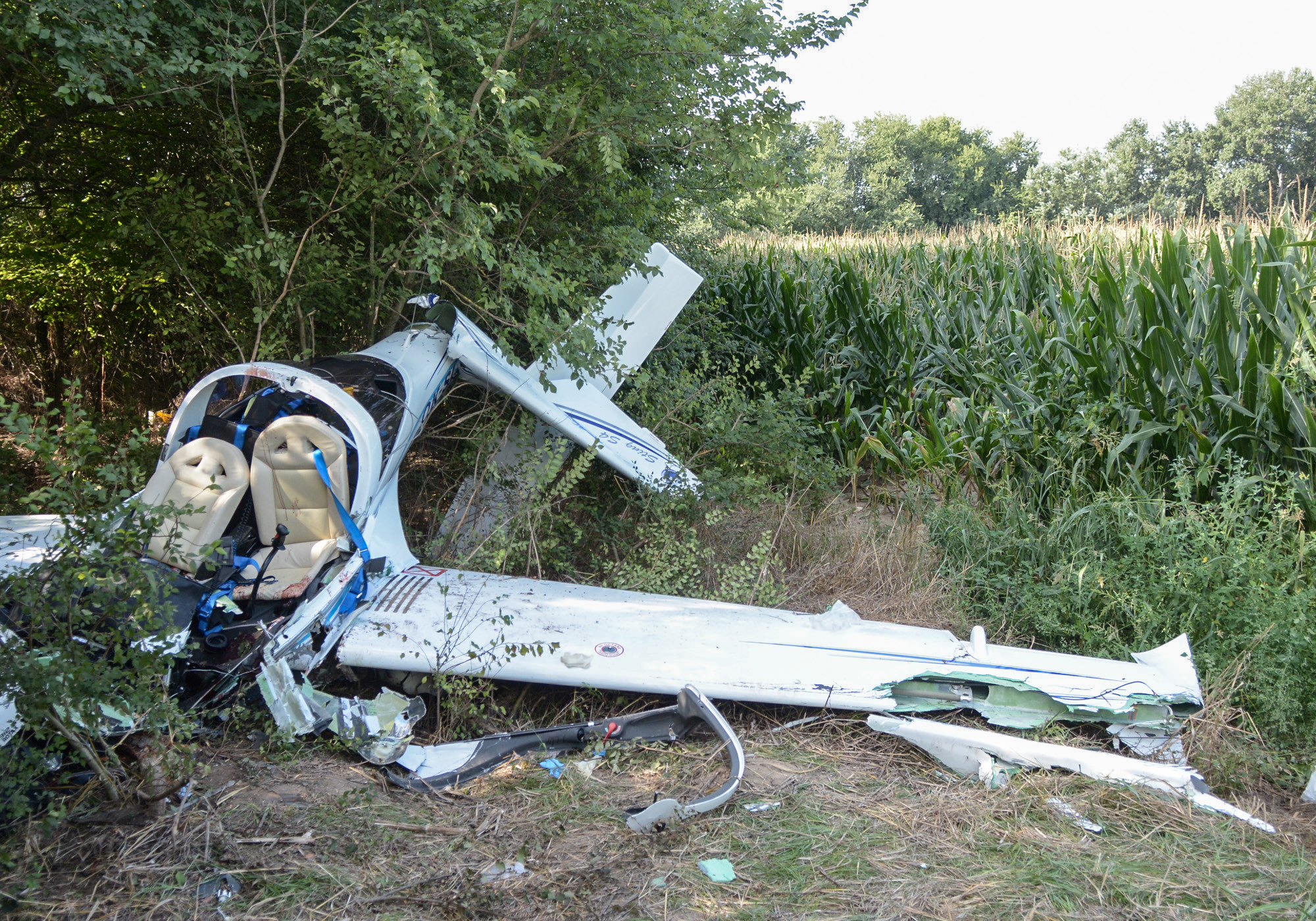 Νεκροί οι δύο επιβαίνοντες μικρού αεροσκάφους που κατέπεσε στη Λάρισα