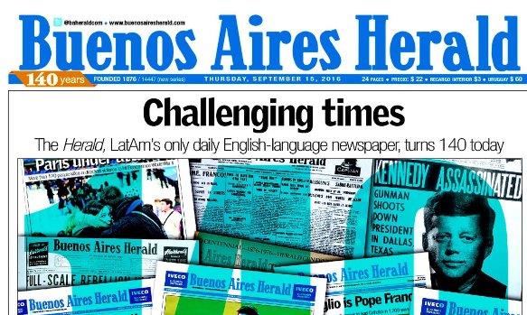 Τέλος εποχής για την υπεραιωνόβια εφημερίδα «Buenos Aires Herald»
