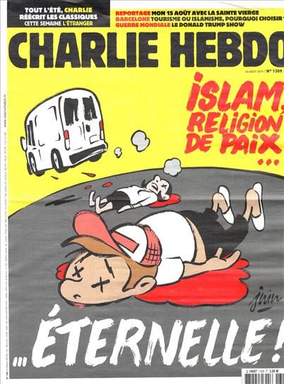 Διχάζει το πρωτοσέλιδο της Charlie Hebdo για τις τρομοκρατικές επιθέσεις στην Ισπανία