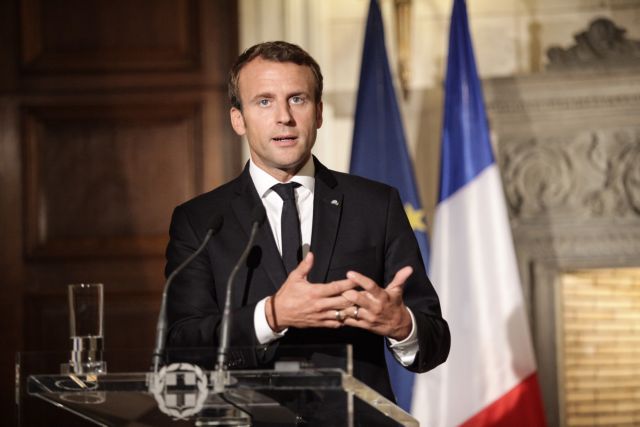 Ο Μακρόν στην Πνύκα αναλύει το όραμά του για το μέλλον της Ευρώπης