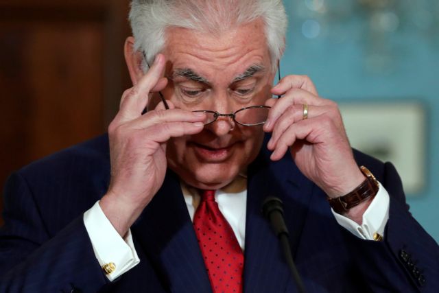 Επαφές Τίλερσον με τις τέσσερις δυνάμεις για το πρόγραμμα του Ιράν