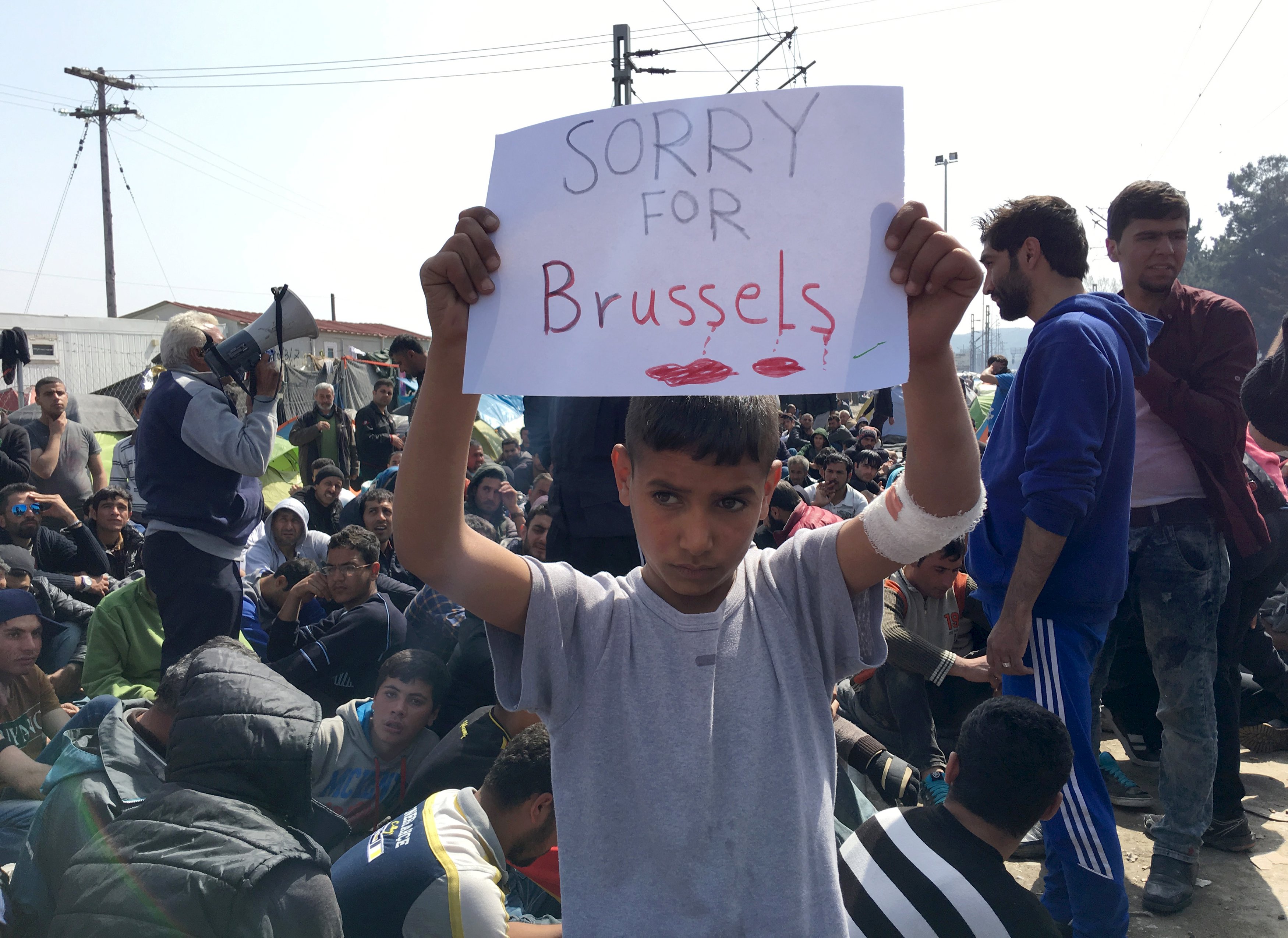 Μεγάλη κινητοποίηση στις Βρυξέλλες για τη φιλοξενία προσφύγων