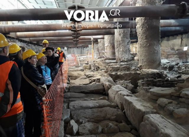 Αρχαιολογικά ευρήματα στο μετρό Θεσσαλονίκης θαύμασε το κοινό [Βίντεο]