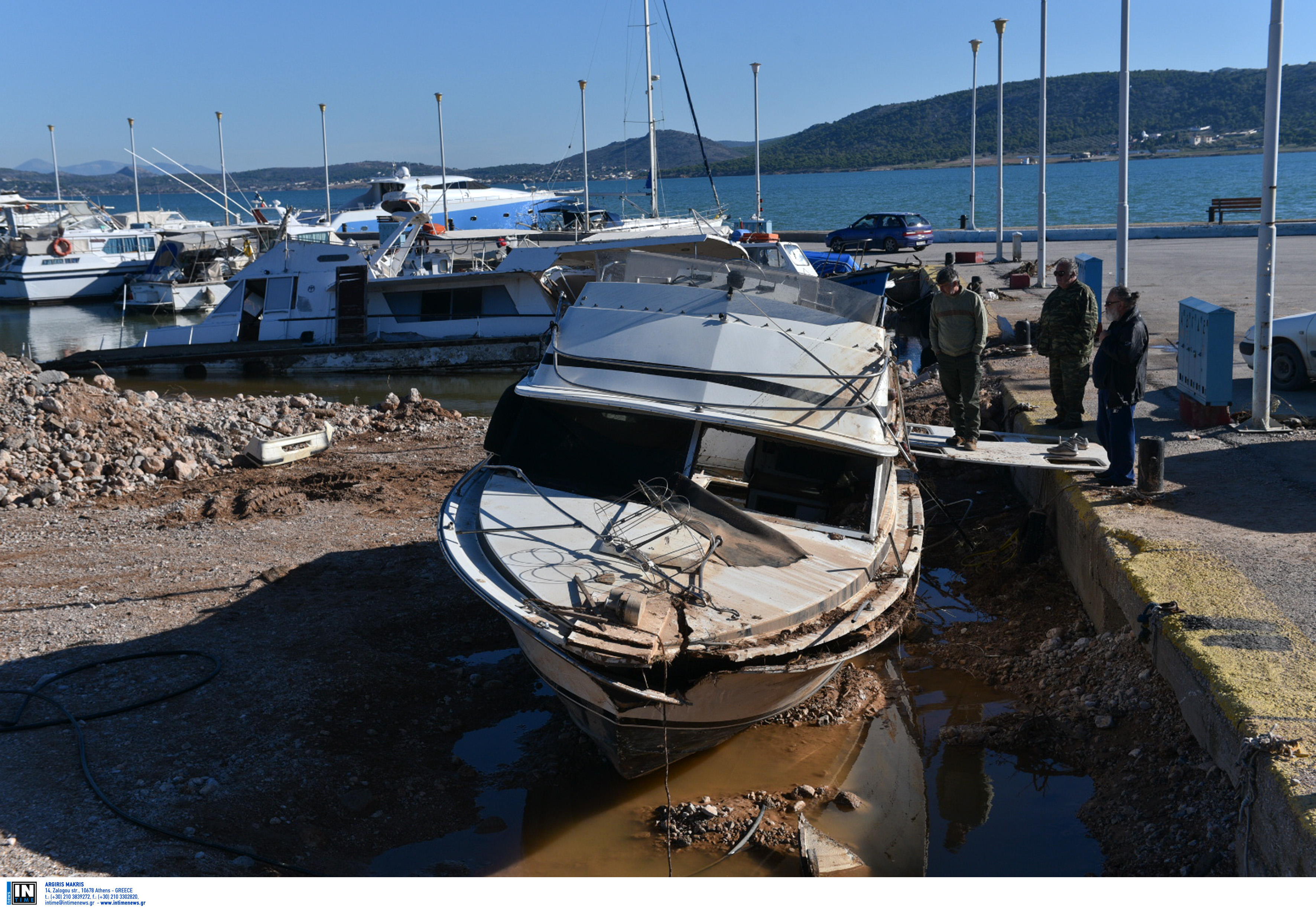 Αποκατάσταση των ζημιών στο λιμάνι της Νέας Περάμου