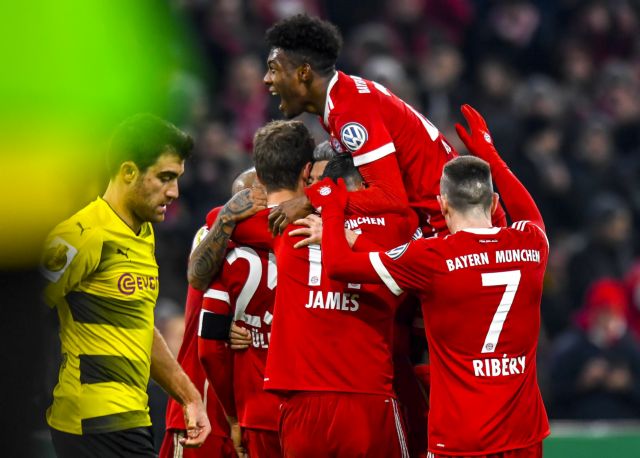Η Μπάγερν απέκλεισε τη Ντόρτμουντ με 2-1