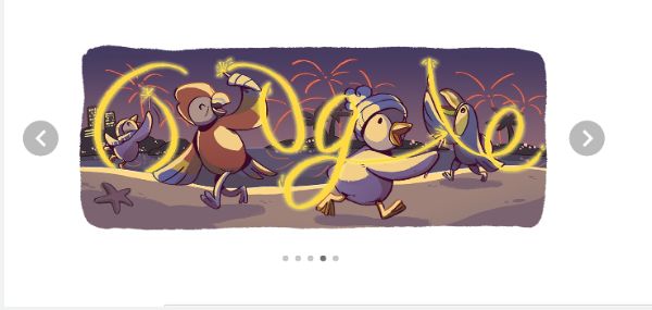 Στην Πρωτοχρονιά αφιερωμένο το Google doodle