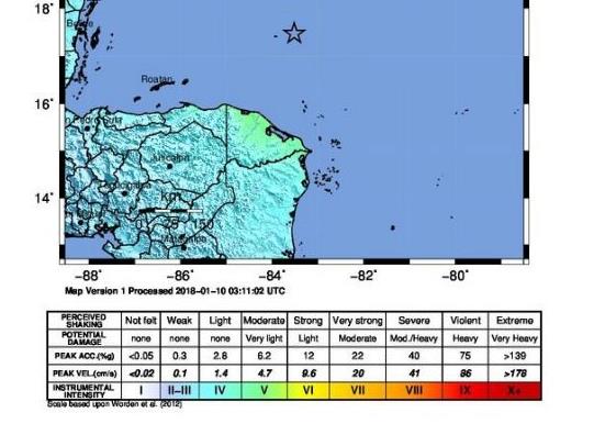 Ονδούρα: Σεισμός 7,6 βαθμών, ήρθη η προειδοποίηση για τσουνάμι