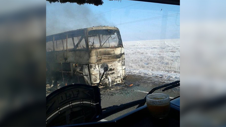 Καζακστάν: 52 νεκροί από φωτιά σε λεωφορείο [Βίντεο]
