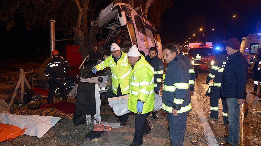 Τουρκία: Έντεκα νεκροί σε δυστύχημα με λεωφορείο
