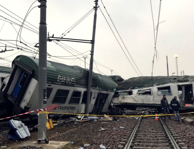 Ιταλία: Πρόβλημα στις ράγες η αιτία του σιδηροδρομικού δυστυχήματος