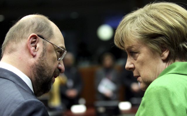 Γερμανία: Μέρκελ και Σουλτς συμφώνησαν για κυβέρνηση συνασπισμού