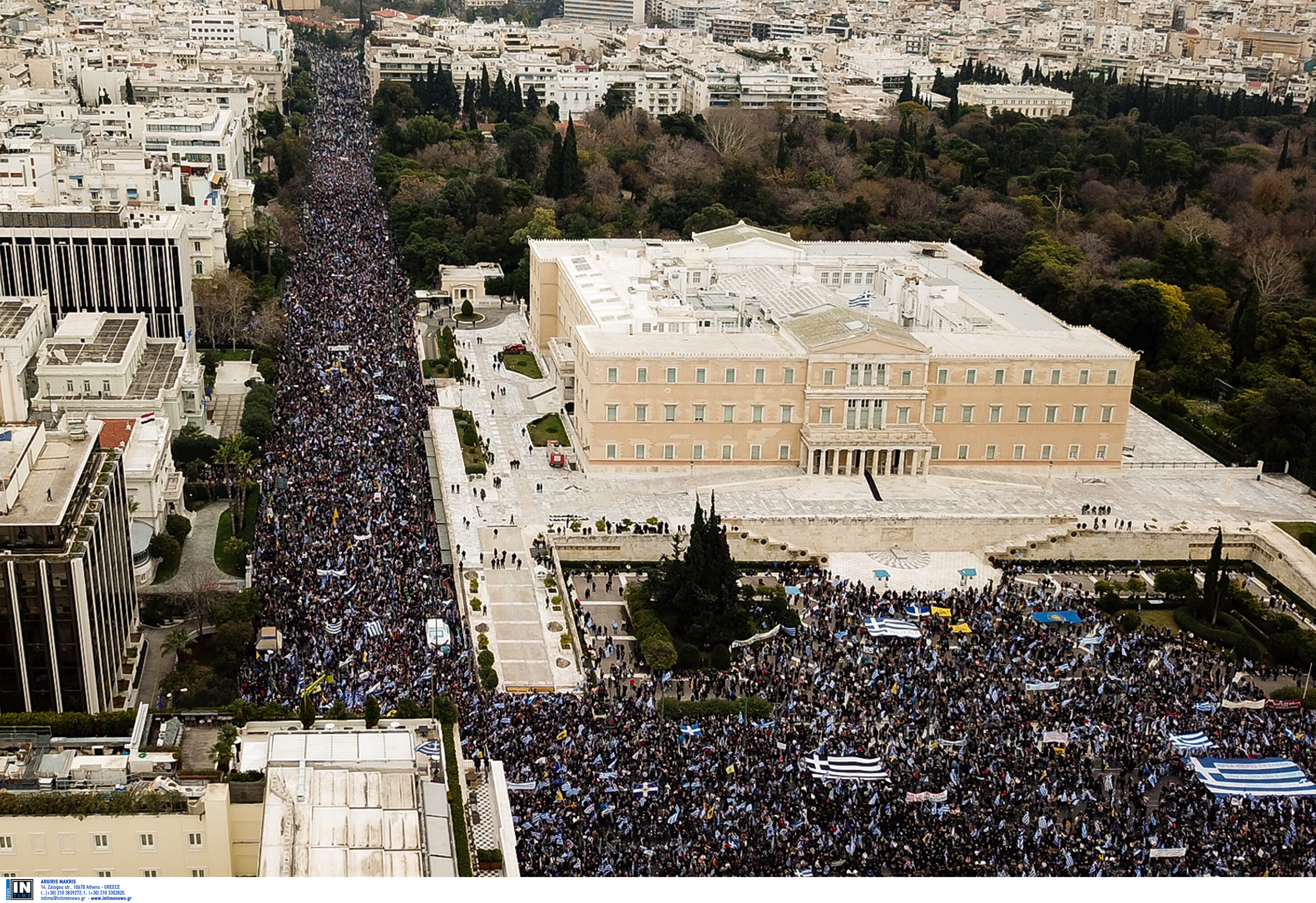 Parties spar over attendance level at massive Athens FYROM rally