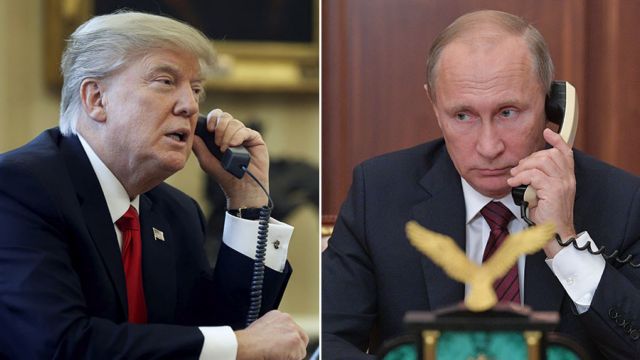 Τηλεφωνική επικοινωνία Τραμπ - Πούτιν
