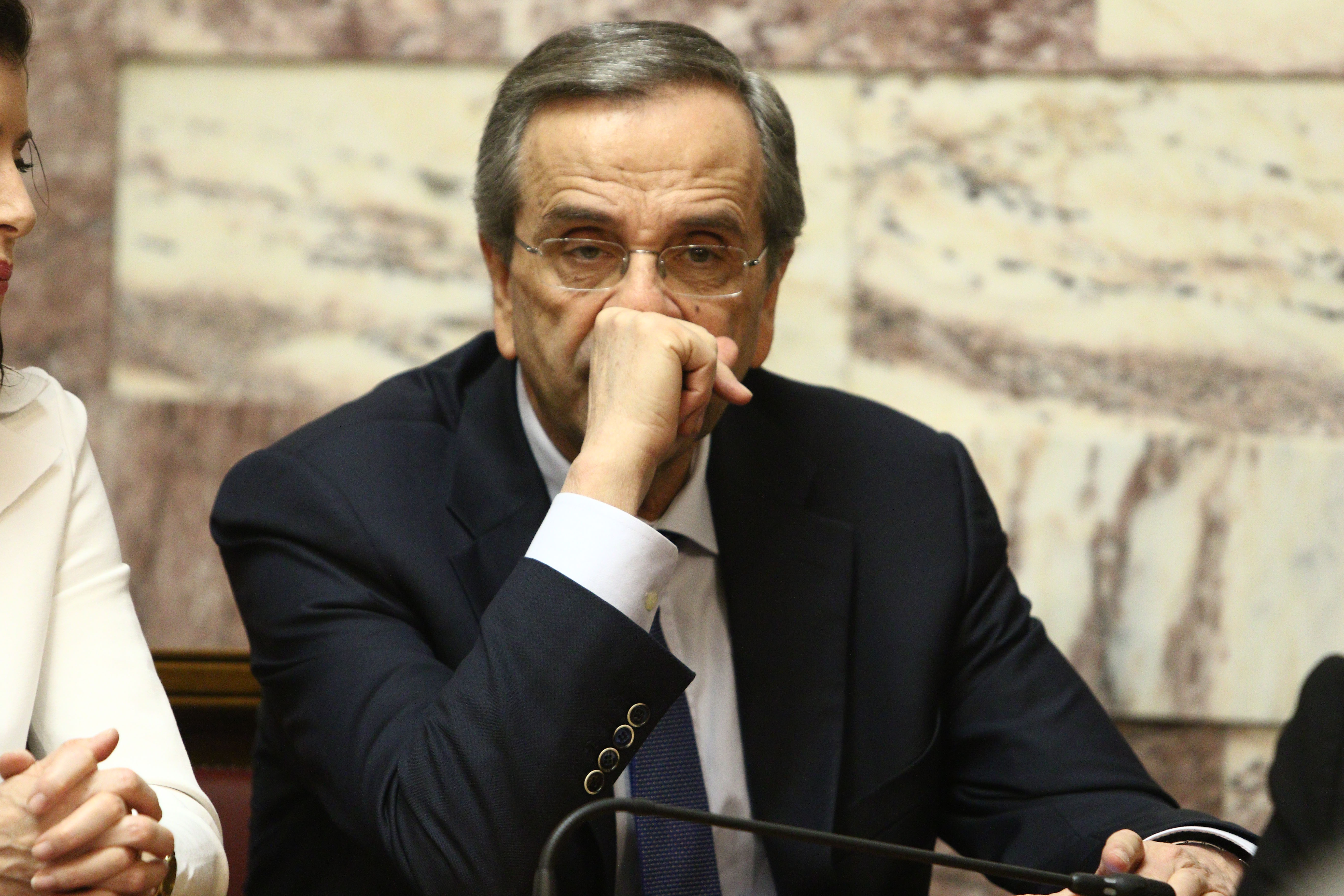 Samaras claims in lawsuit Tsipras set up criminal ring to slander him