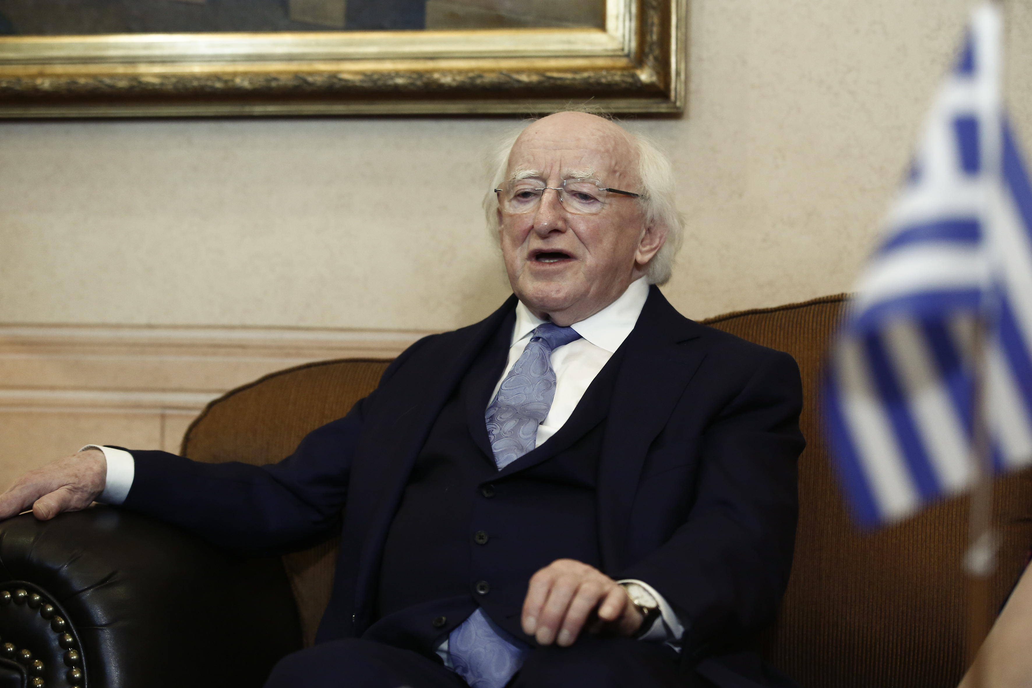 «Ταύτιση απόψεων» κατά την επίσκεψη του ιρλανδού προέδρου [Bίντεο]