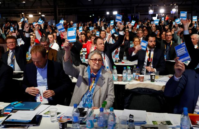 Γερμανία: Με συντριπτική πλειοψηφία το CDU εγκρίνει την κυβέρνηση συνασπισμού