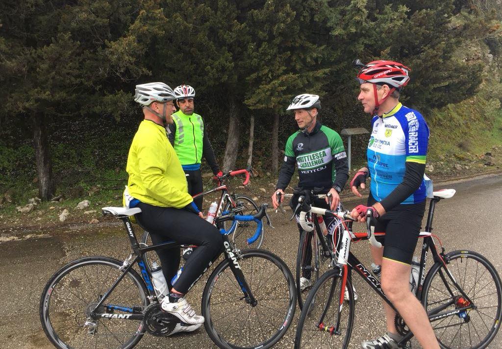 Ποδηλάτης στο «Γύρο Θυσίας» στην Αγία Λαύρα ο Τζέφρι Πάιατ