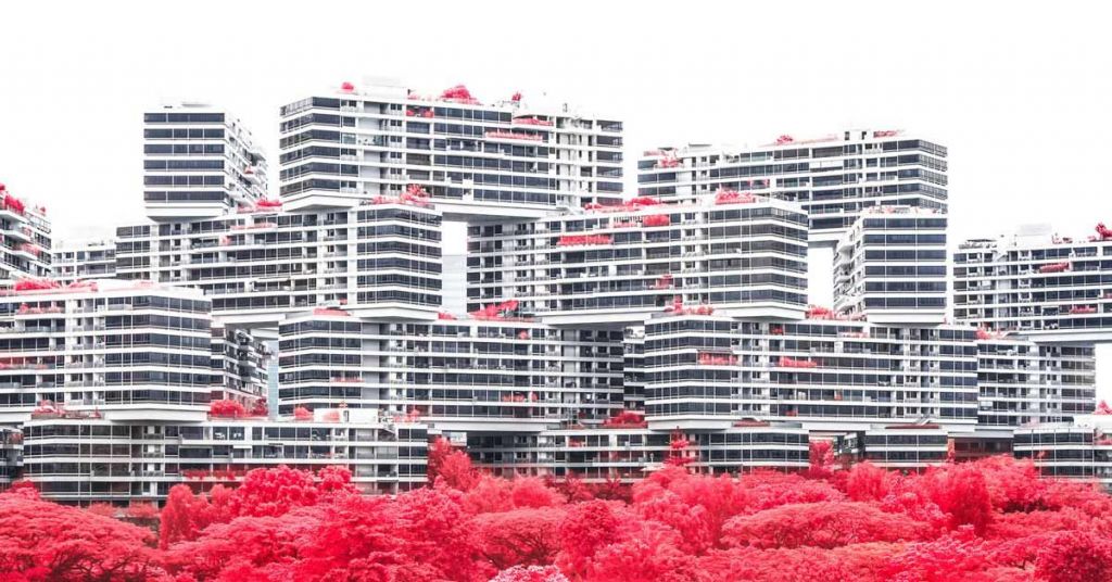 Κόκκινη «φαντασμαγορία λουλουδιών» στη Σιγκαπούρη
