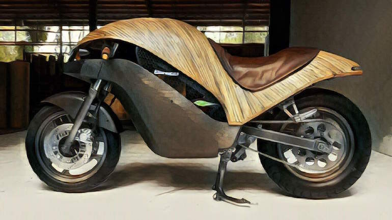 Banati Green Falcon: Μια ηλεκτροκίνητη μοτοσικλέτα από μπαμπού