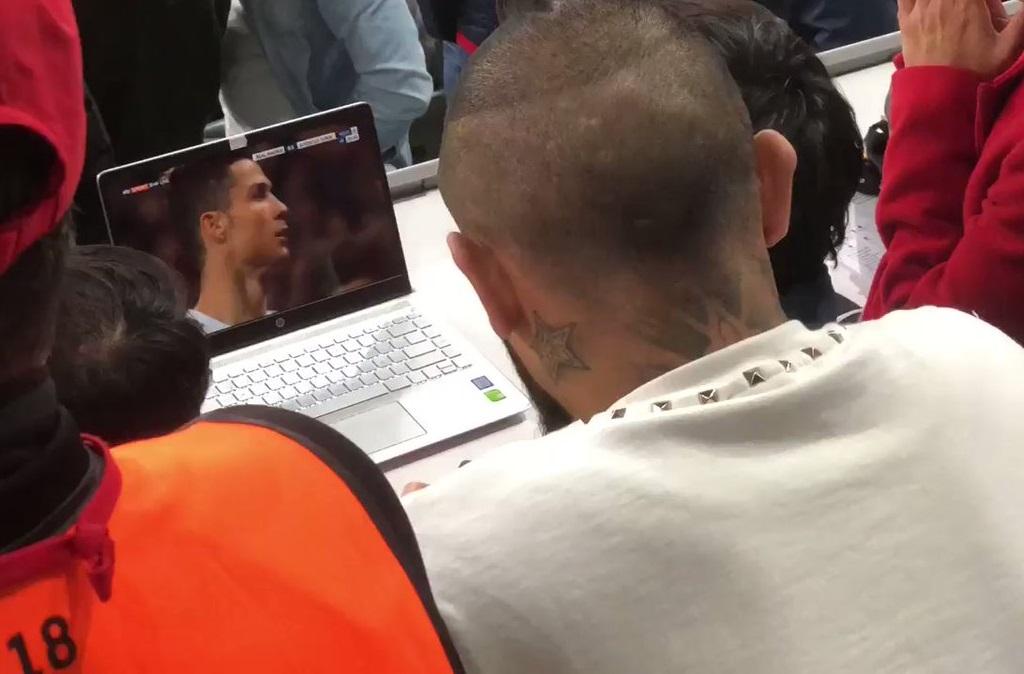 Ο Βιδάλ έβλεπε τη Γιουβέντους στο γήπεδο της Μπάγερν (Βίντεο)