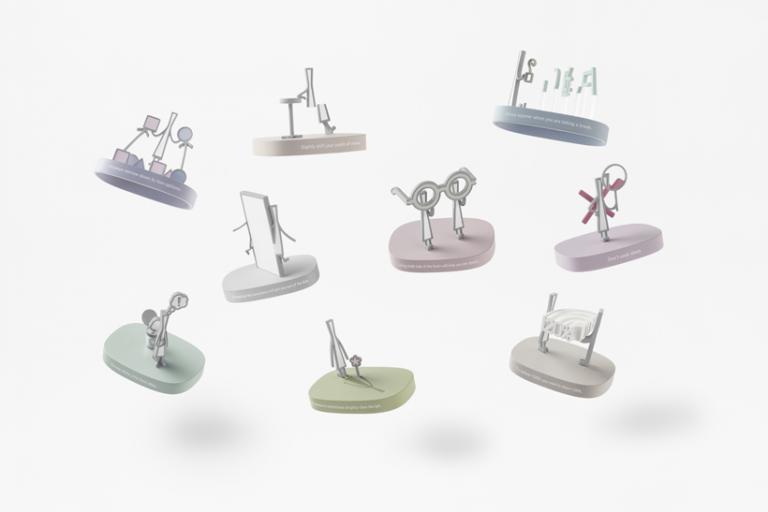 Η παραγωγή ιδεών αναπαρίσταται με παιχνιδιάρικες φιγούρες