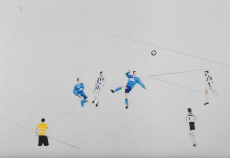 Ο Ρονάλντο «ζωγράφισε» και αυτοί ζωγράφισαν το γκολ [Βίντεο]