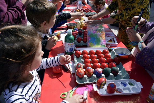 Τα παιδιά ζωγράφισαν πασχαλινά αβγά