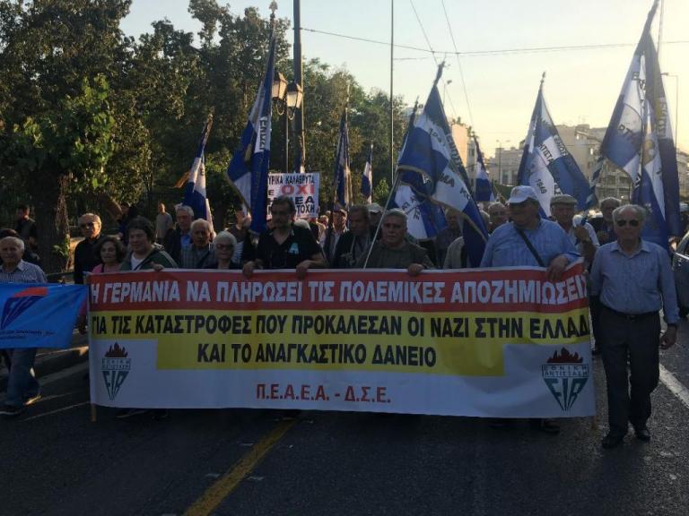 Πορεία για τις γερμανικές αποζημιώσεις – Ξεχώρισε η παρουσία του Μ.Γλέζου
