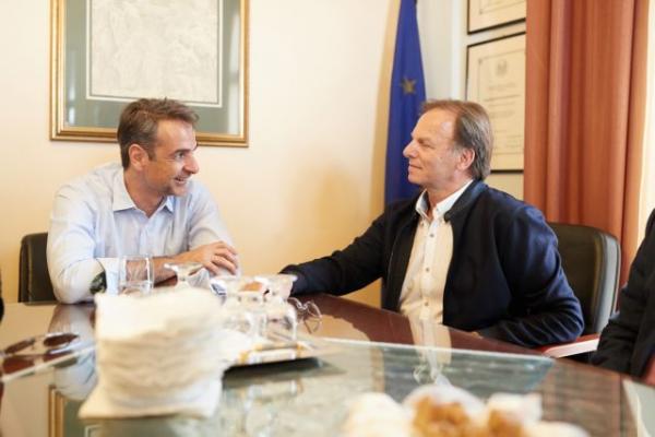 Στη Λακωνία ο Κυριάκος Μητσοτάκης