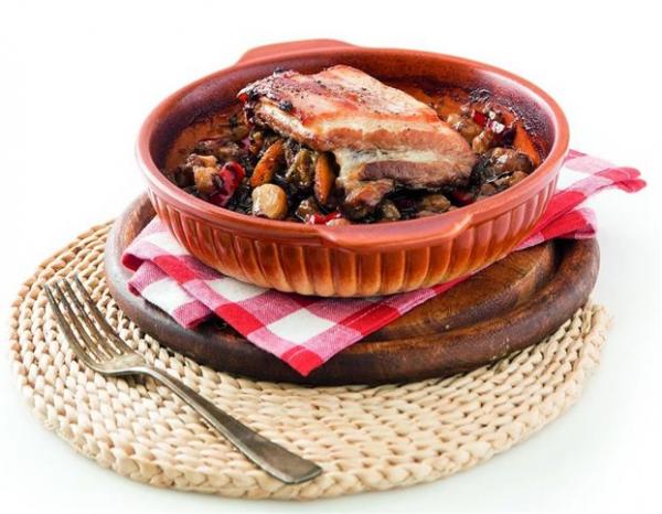 Ρεβίθια με γεμιστή πανσέτα