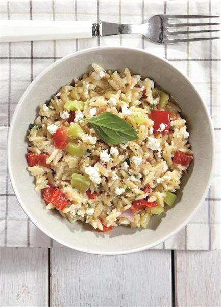 Mανέστρα με φέτα και λαχανικά